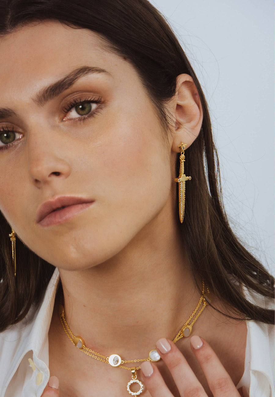 lavani Pendientes Queen of Swords Ofertas de temporada