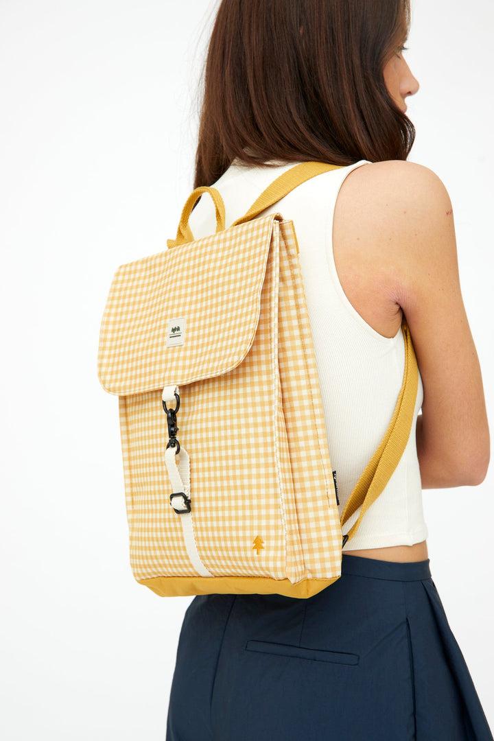 lefrik Mochila Handy Mini Vichy Mustard Rebajas top