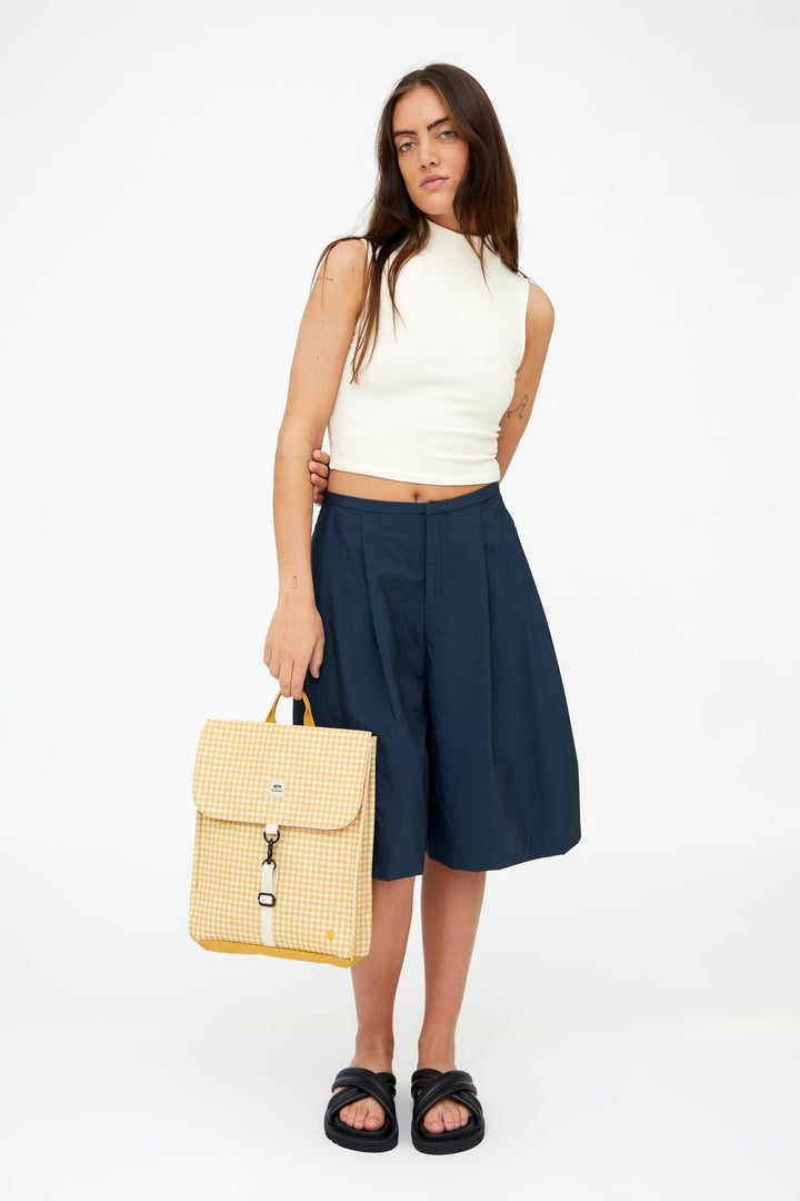 lefrik Mochila Handy Mini Vichy Mustard Rebajas top