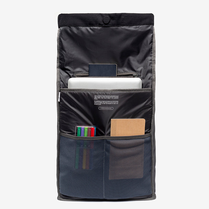 lefrik Mochila Lars Roll Black Lime Vandra Oferta especial