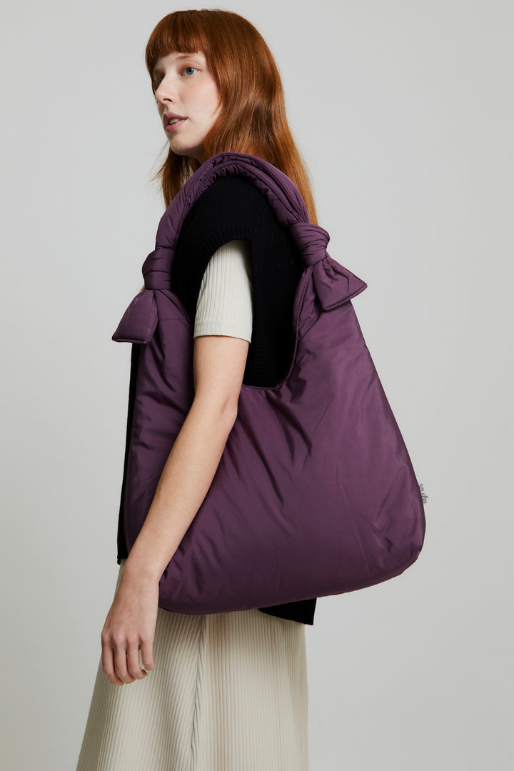 lefrik Biwa Puffy Bag Plum Oferta especial de fábrica