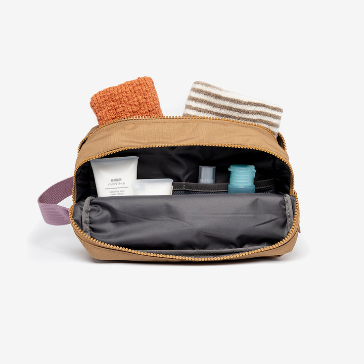lefrik Kei Double Washbag Toffee Vandra Descuento por venta flash