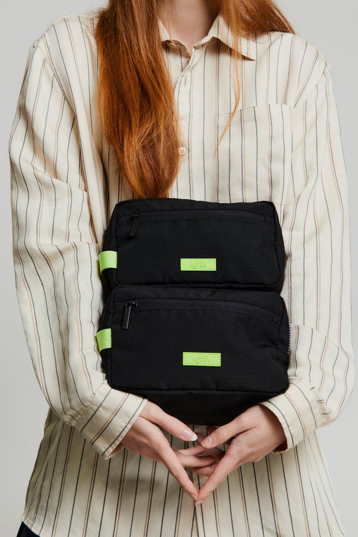 lefrik Kei Lithe Washbag Black Lime Vandra Rebajas