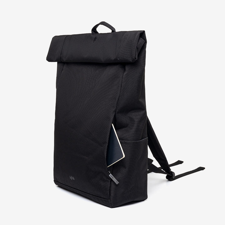 lefrik Roll Backpack Black Solo hoy