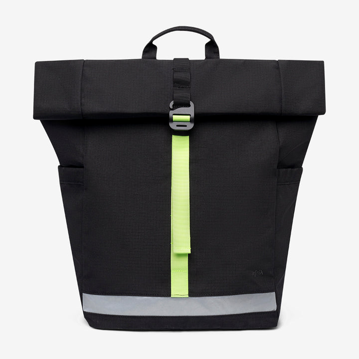 lefrik Lars Roll Backpack Black Lime Vandra Solo queda un día