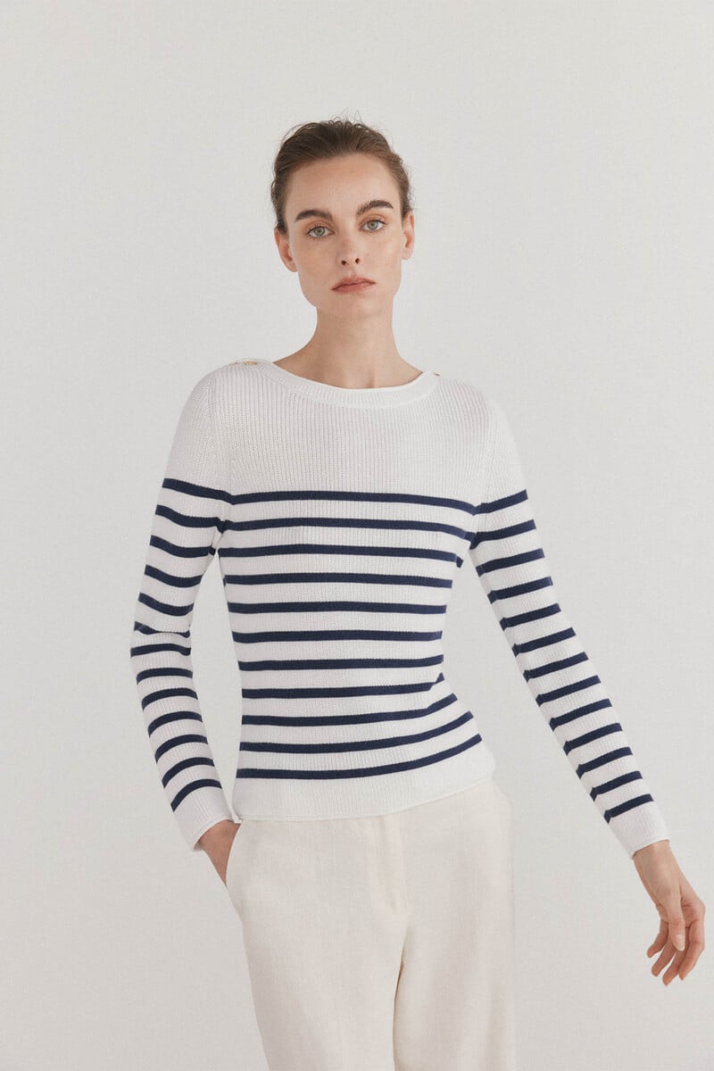 pedro del hierro Jersey de rayas bicolor Precios de Black Friday