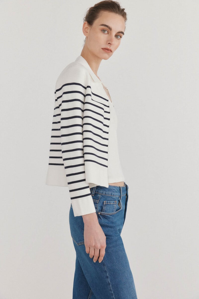 pedro del hierro Chaqueta de punto rayas Descuento por venta flash