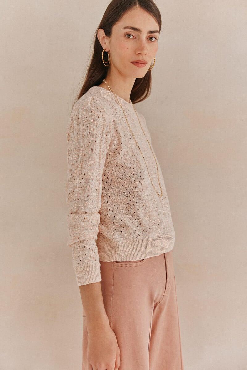 pedro del hierro Saray. Jersey cuello redondo Rebajas baratas