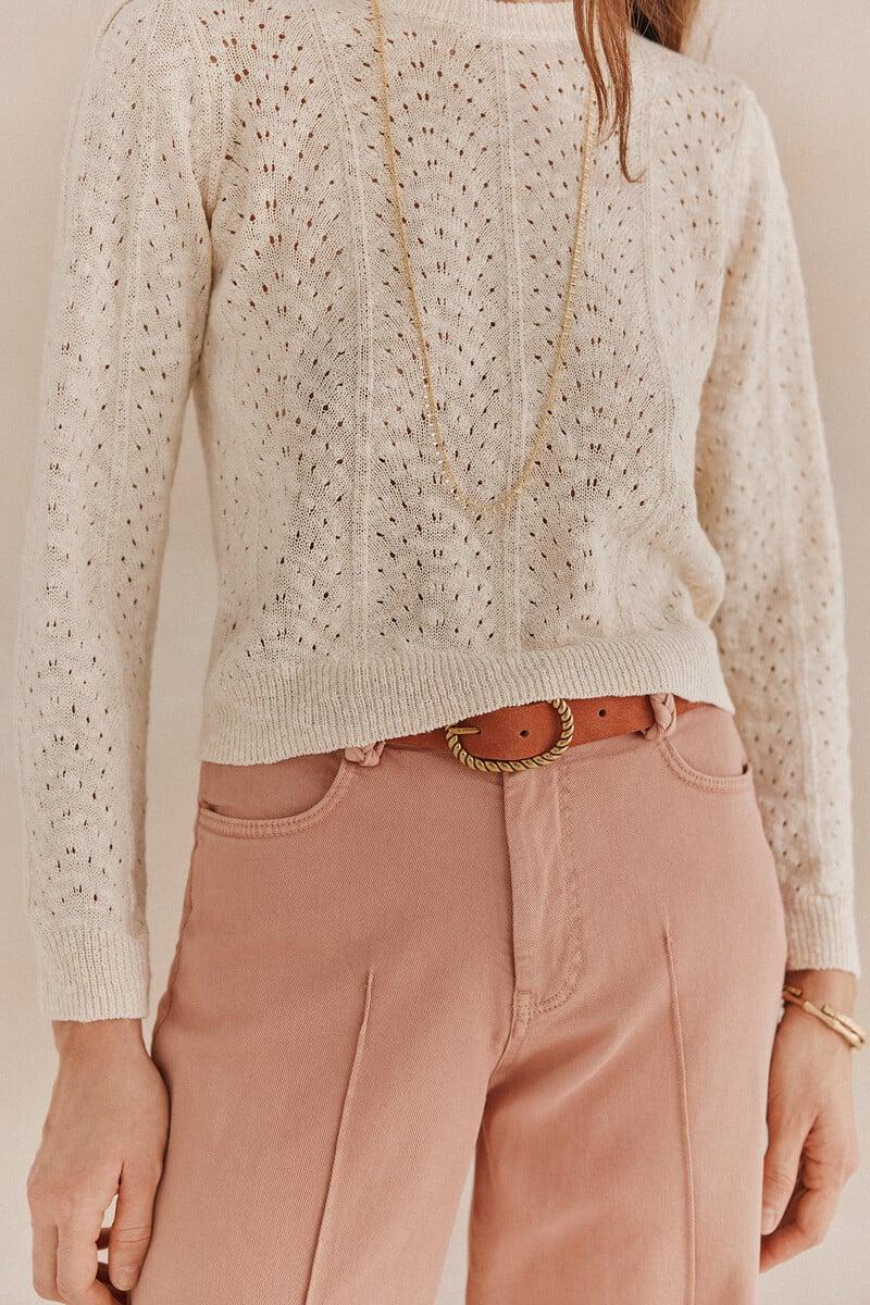 pedro del hierro Saray. Jersey cuello redondo Rebajas de fábrica