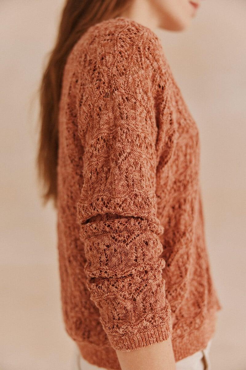 pedro del hierro Soledad. Chaqueta pointelle Tienda