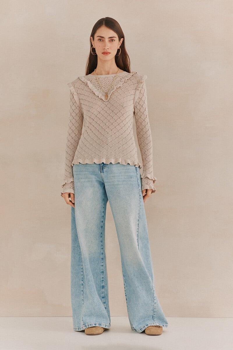 pedro del hierro Nuria. Jersey manga larga Tienda