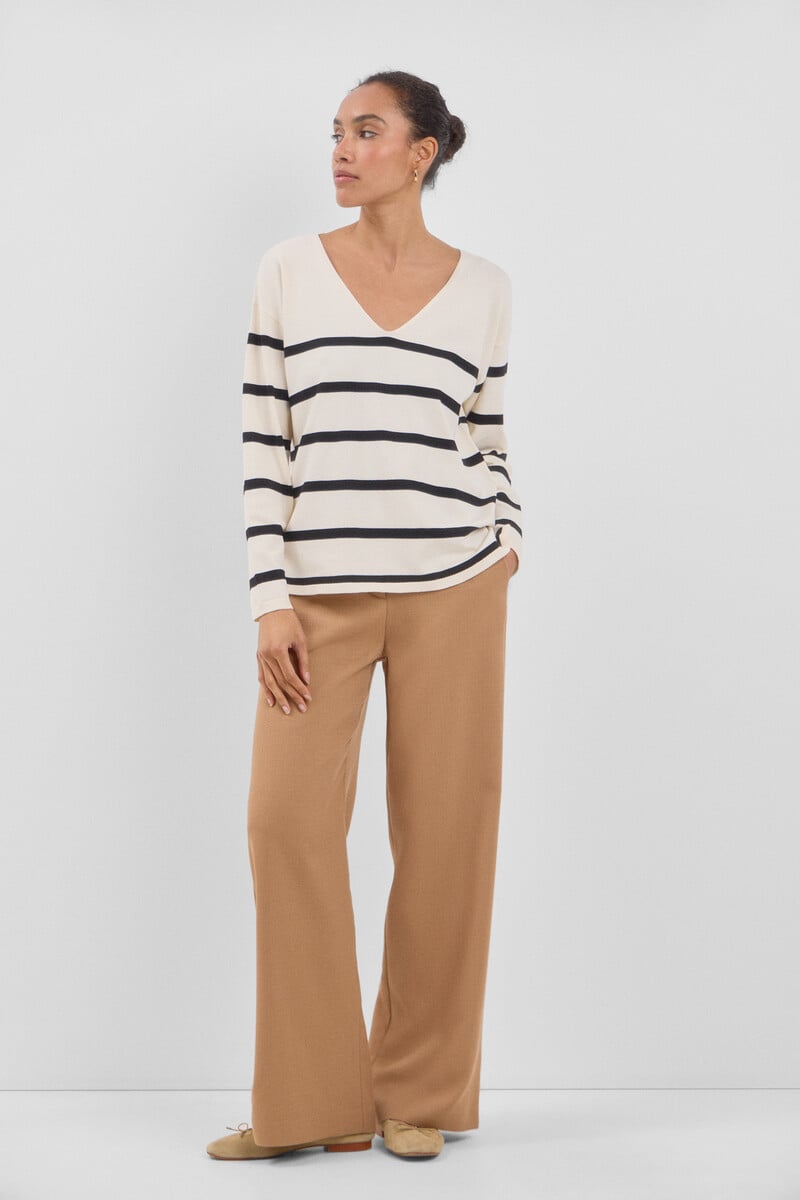 pedro del hierro Jersey escote pico Liquidación