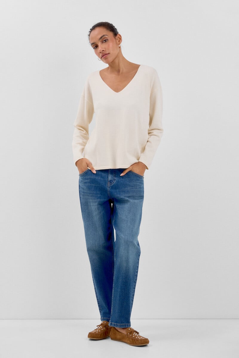 pedro del hierro Jersey escote pico Mejor oferta