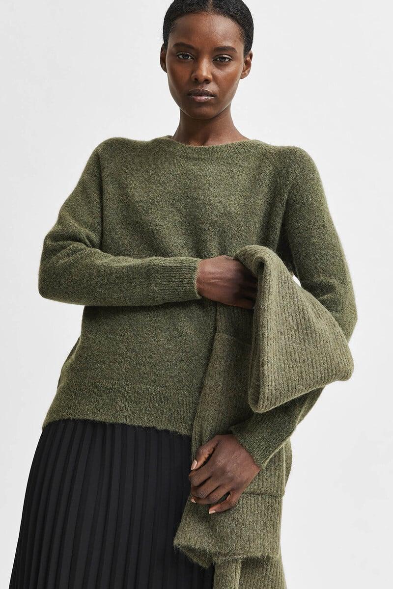 pedro del hierro Jersey de cuello redondo confeccionado con lana y alpaca. Regular Fit Solo hoy