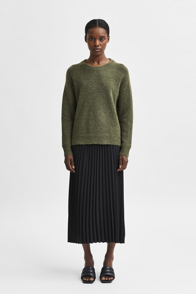 pedro del hierro Jersey de cuello redondo confeccionado con lana y alpaca. Regular Fit Solo hoy
