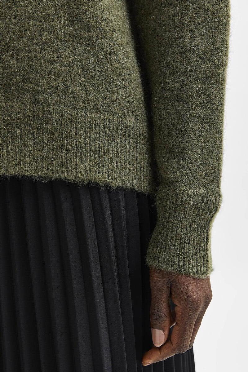 pedro del hierro Jersey de cuello redondo confeccionado con lana y alpaca. Regular Fit Solo hoy