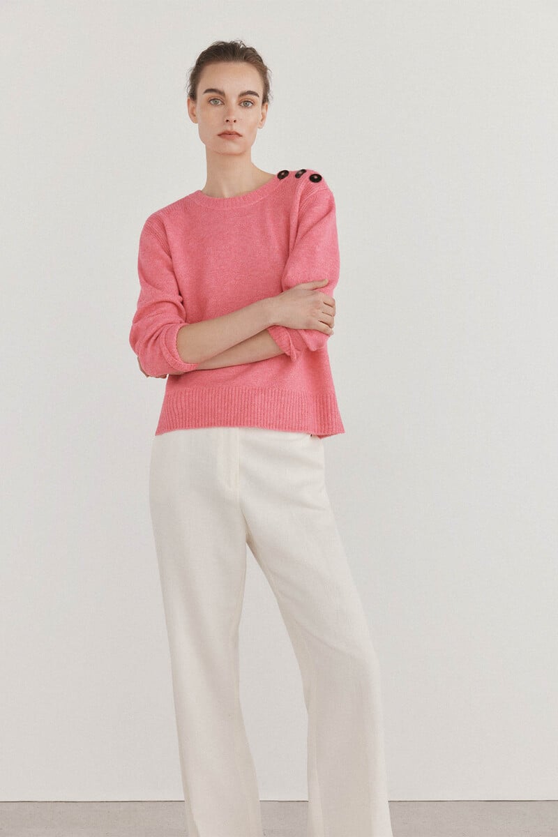 pedro del hierro Jersey abotonadura hombro Descuento por venta flash