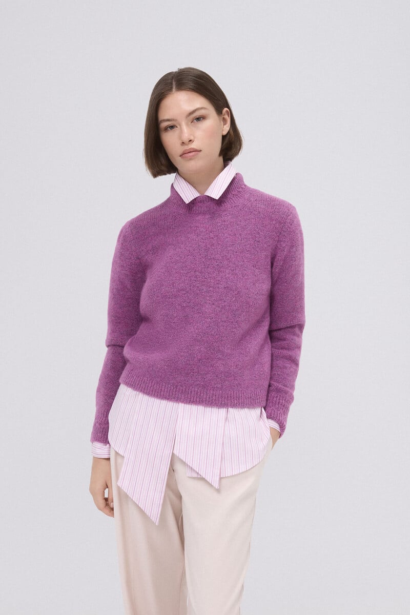 pedro del hierro Jersey cropped detalle ochos Rebajas de fin de temporada
