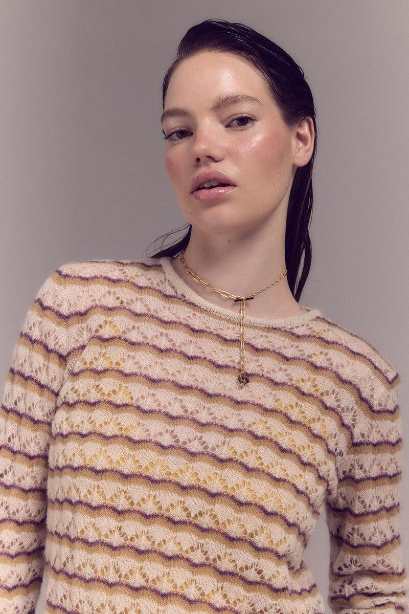 pedro del hierro Jersey calado rayas Rebajas