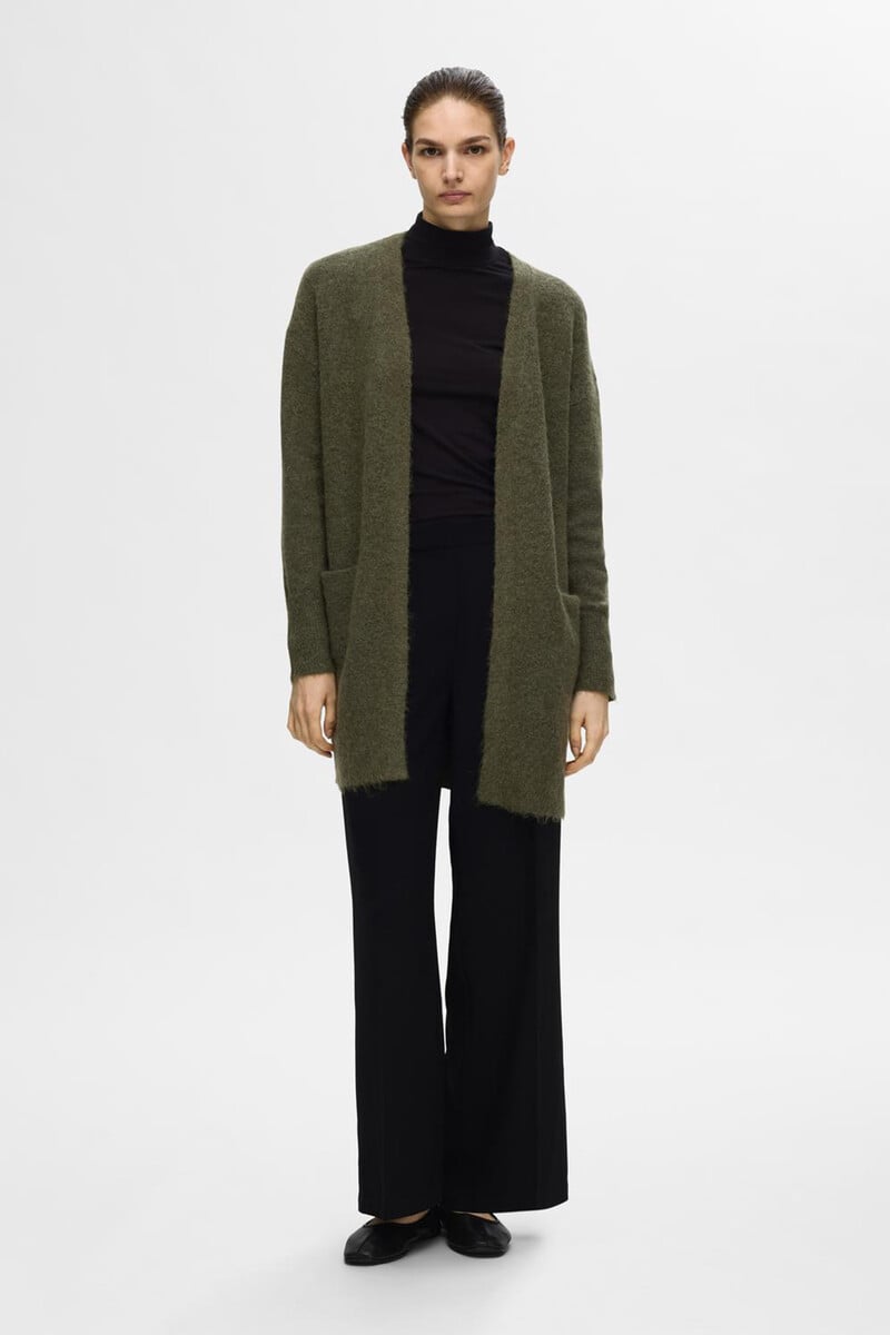 pedro del hierro Cárdigan largo confeccionado con lana y alpaca Rebajas de fábrica