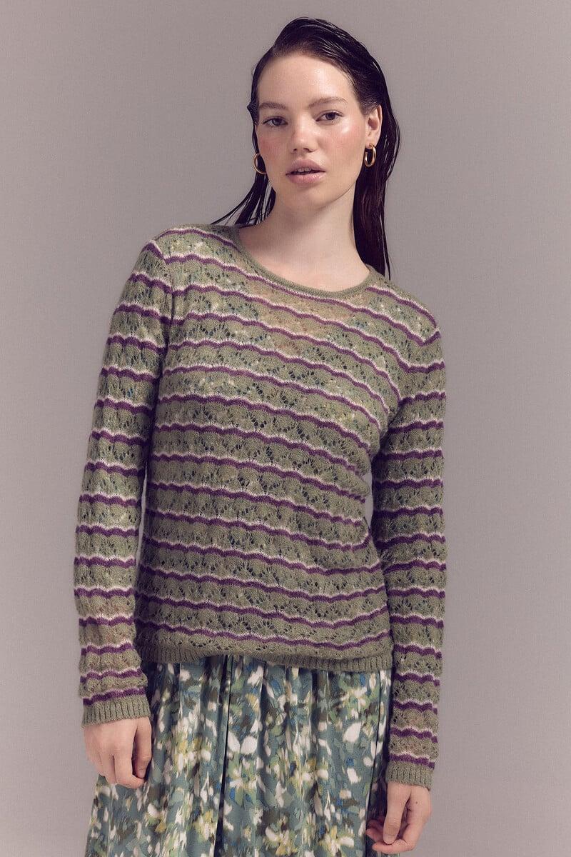 pedro del hierro Jersey calado rayas Tienda