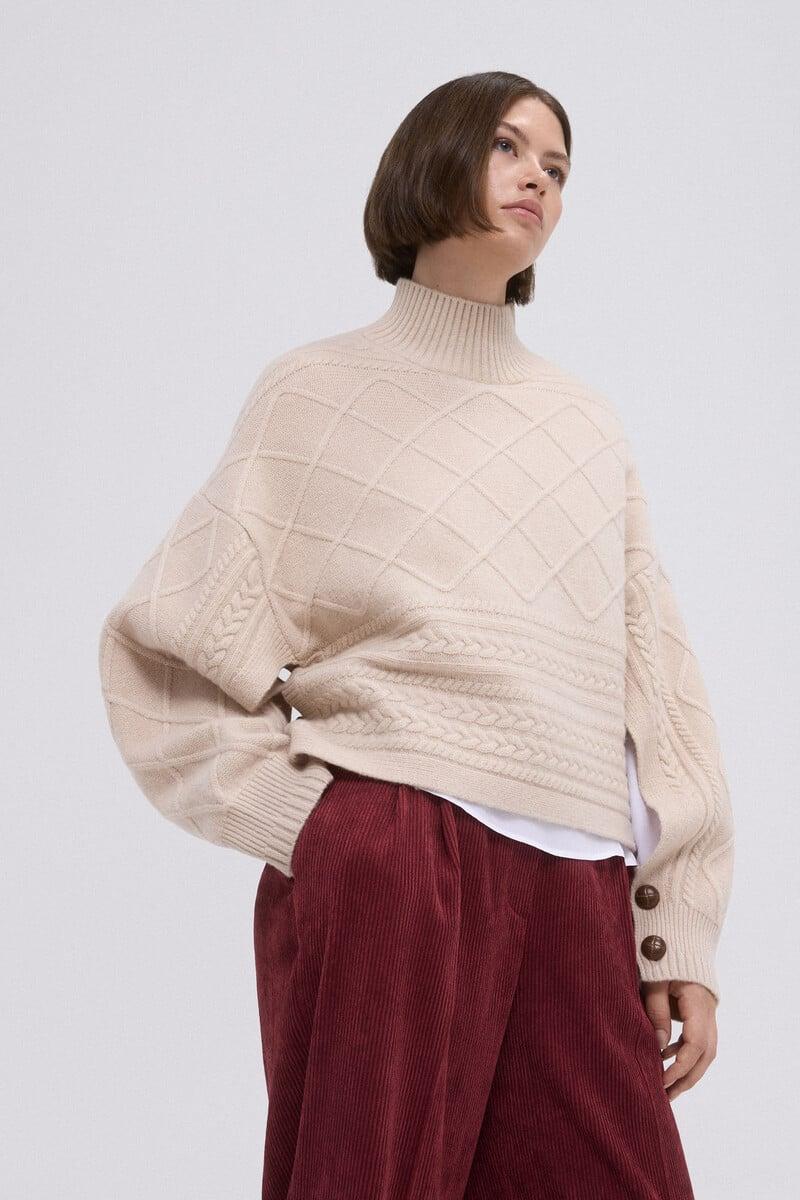 pedro del hierro Jersey oversize ochos y rombos Mejor oferta