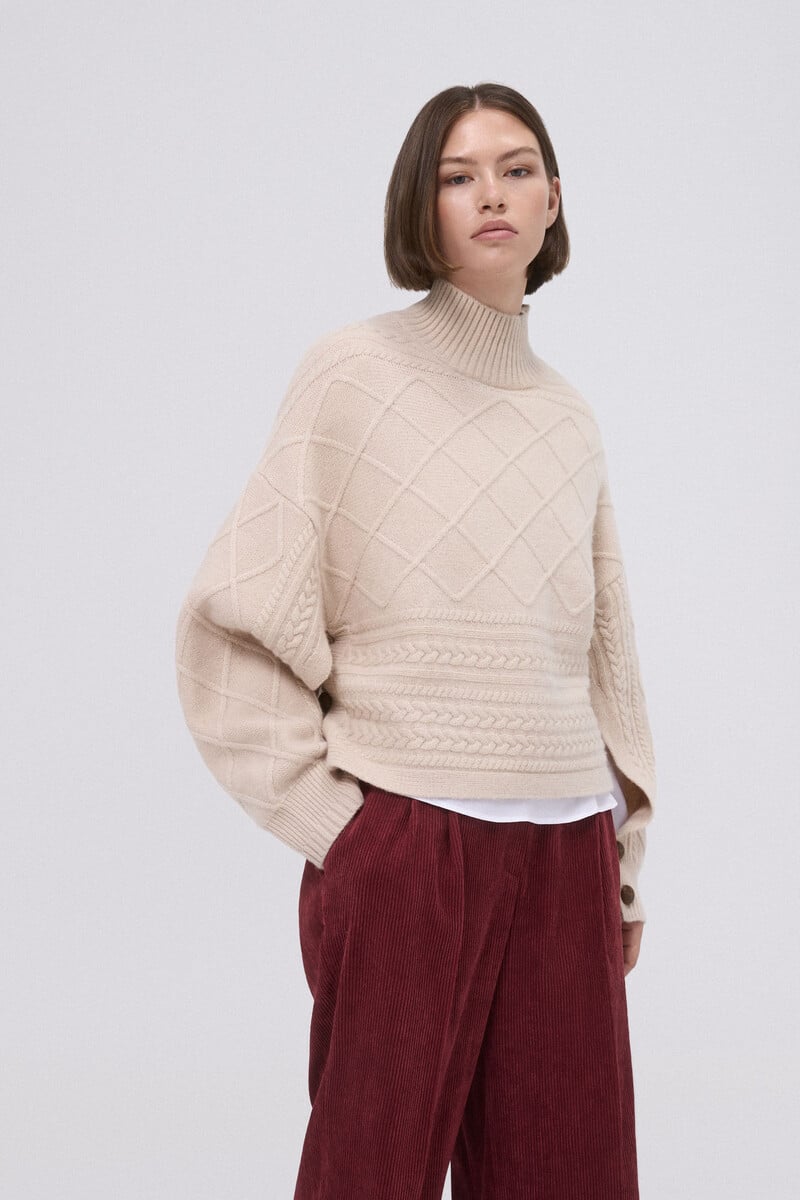 pedro del hierro Jersey oversize ochos y rombos Mejor oferta