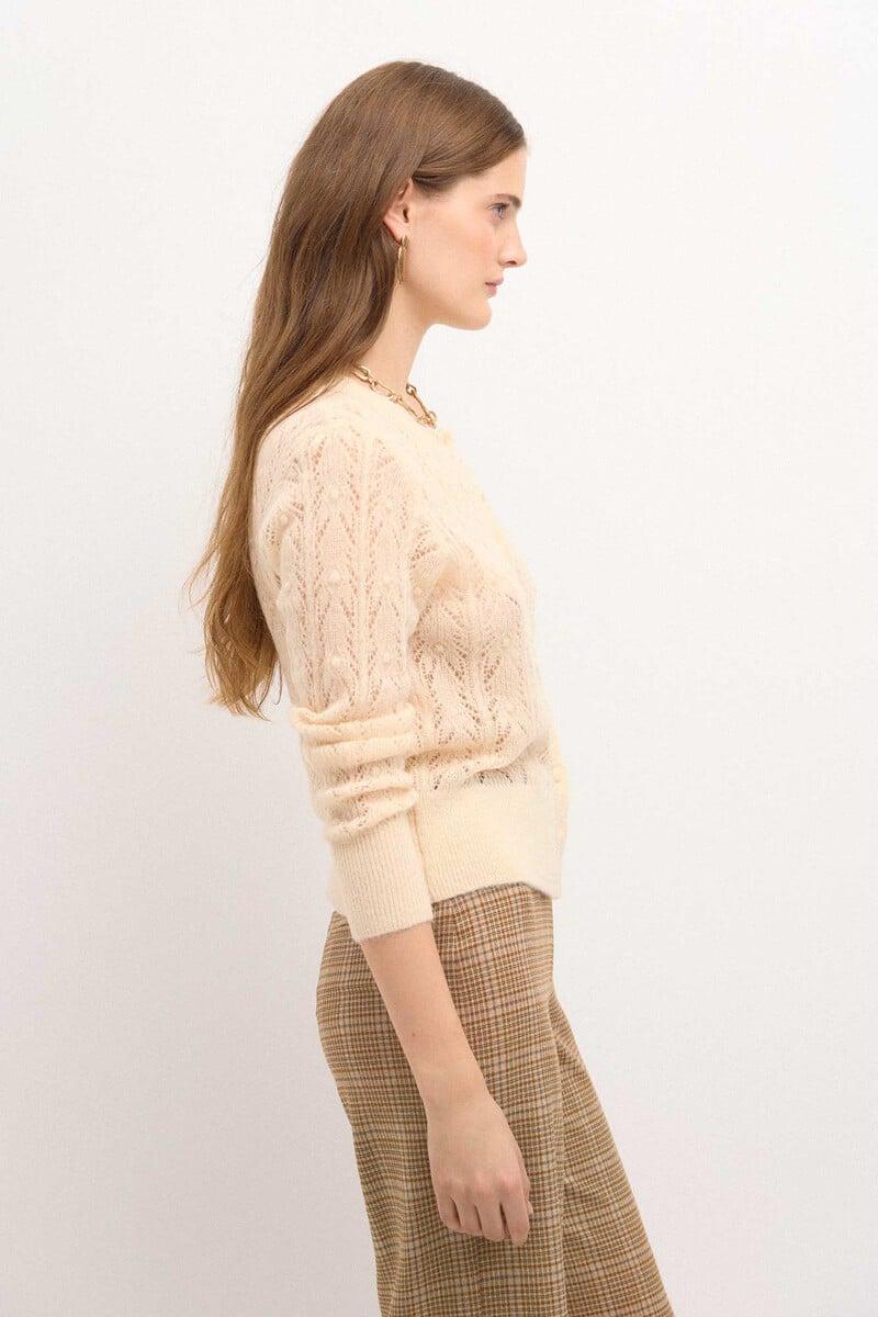 pedro del hierro Taresa. Chaqueta de punto pointelle Oferta especial