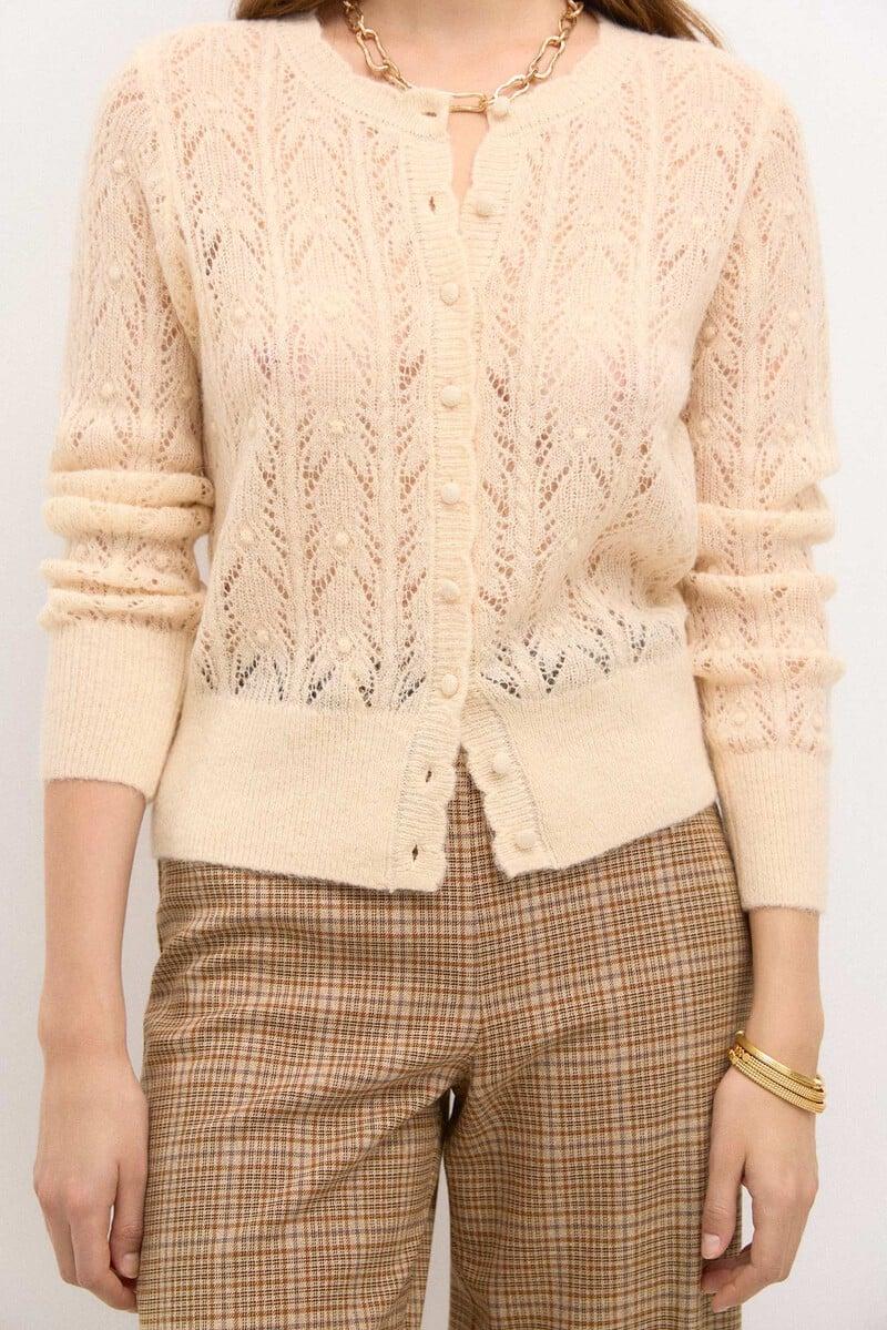 pedro del hierro Taresa. Chaqueta de punto pointelle Oferta especial