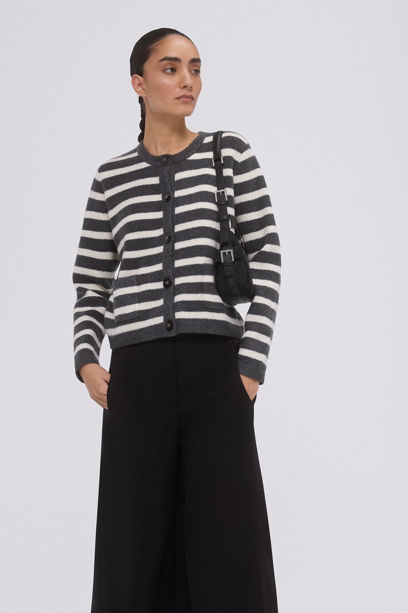 pedro del hierro Chaqueta rayas bicolor botones metálicos Precio de fábrica