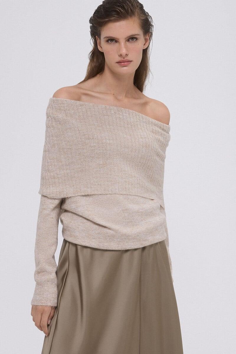 pedro del hierro Jersey de punto lentejuelas Oferta especial de fábrica