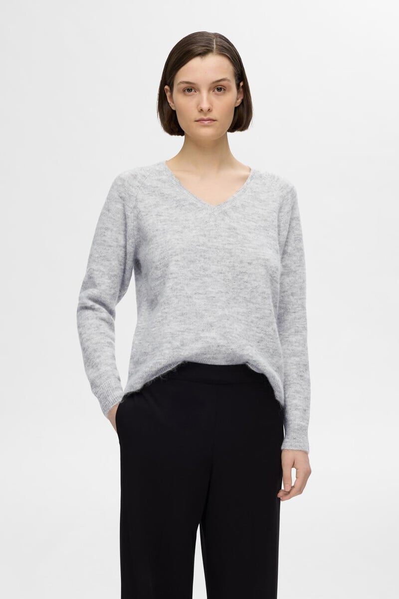 pedro del hierro Jersey de cuello en V confeccionado con lana y alpaca. Regular Fit Grandes descuentos