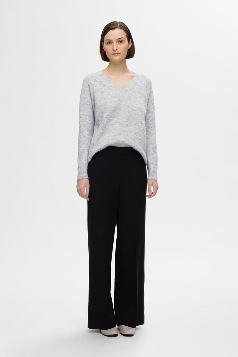 pedro del hierro Jersey de cuello en V confeccionado con lana y alpaca. Regular Fit Grandes descuentos
