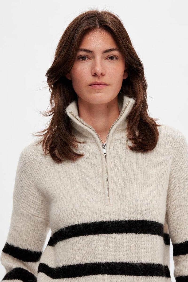 pedro del hierro Jersey de cuello alto y media cremallera confeccionado con lana Merino. Regular Fit Descuentos del mes
