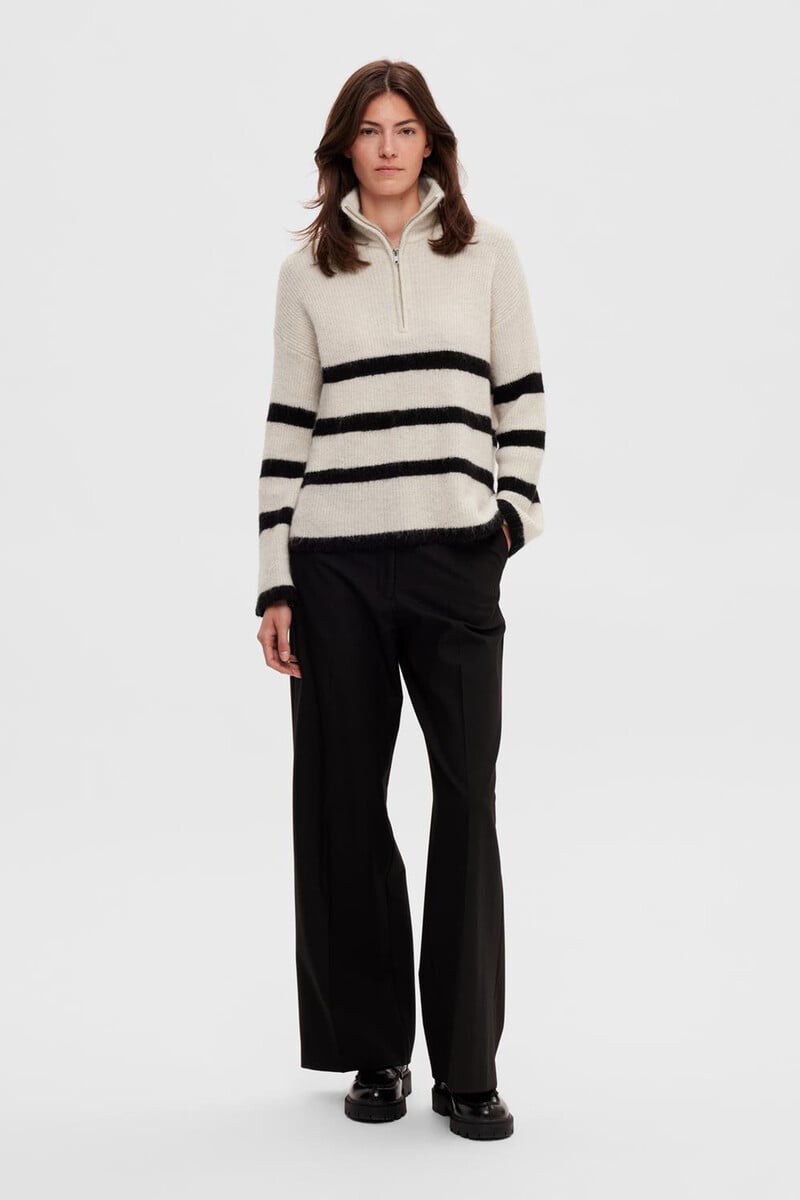 pedro del hierro Jersey de cuello alto y media cremallera confeccionado con lana Merino. Regular Fit Descuentos del mes