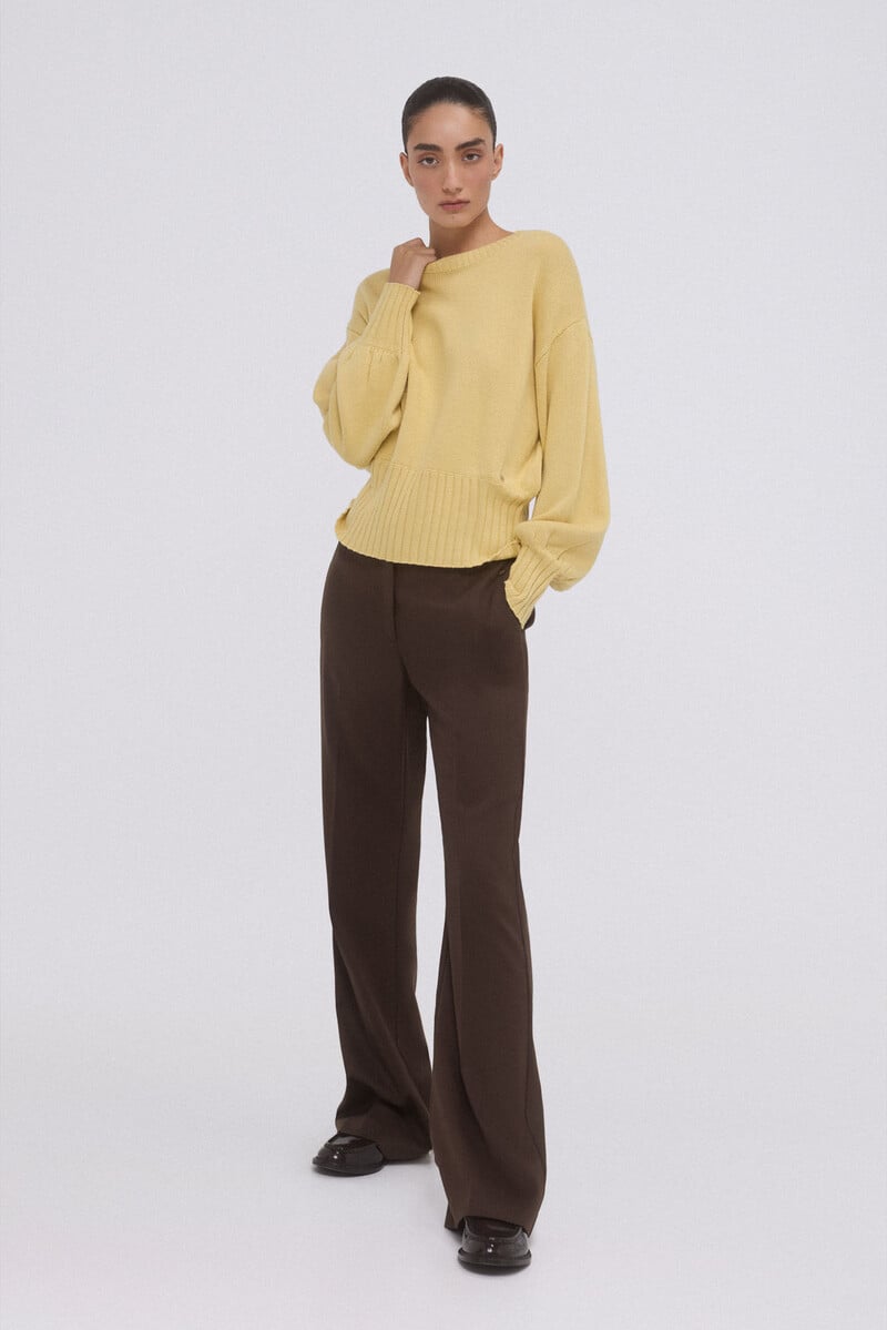 pedro del hierro Jersey manga abullonada Oferta exclusiva