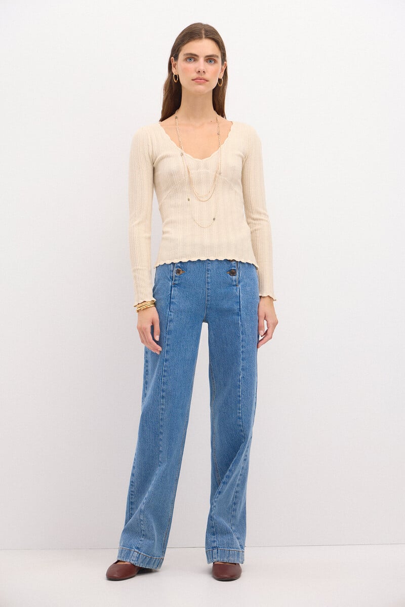 pedro del hierro Titiana. Jersey escote pico Grandes ahorros