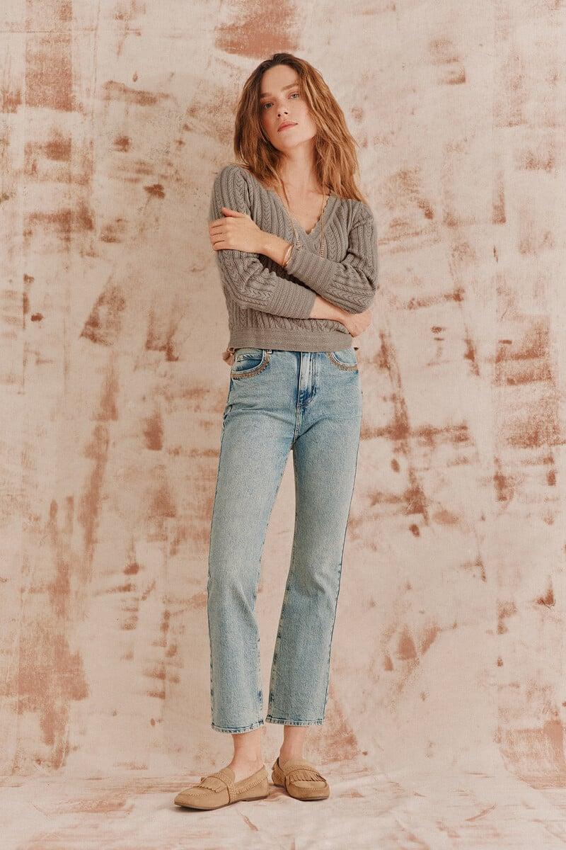 pedro del hierro Sara. Chaqueta de punto cruzada Rebajas de fin de temporada