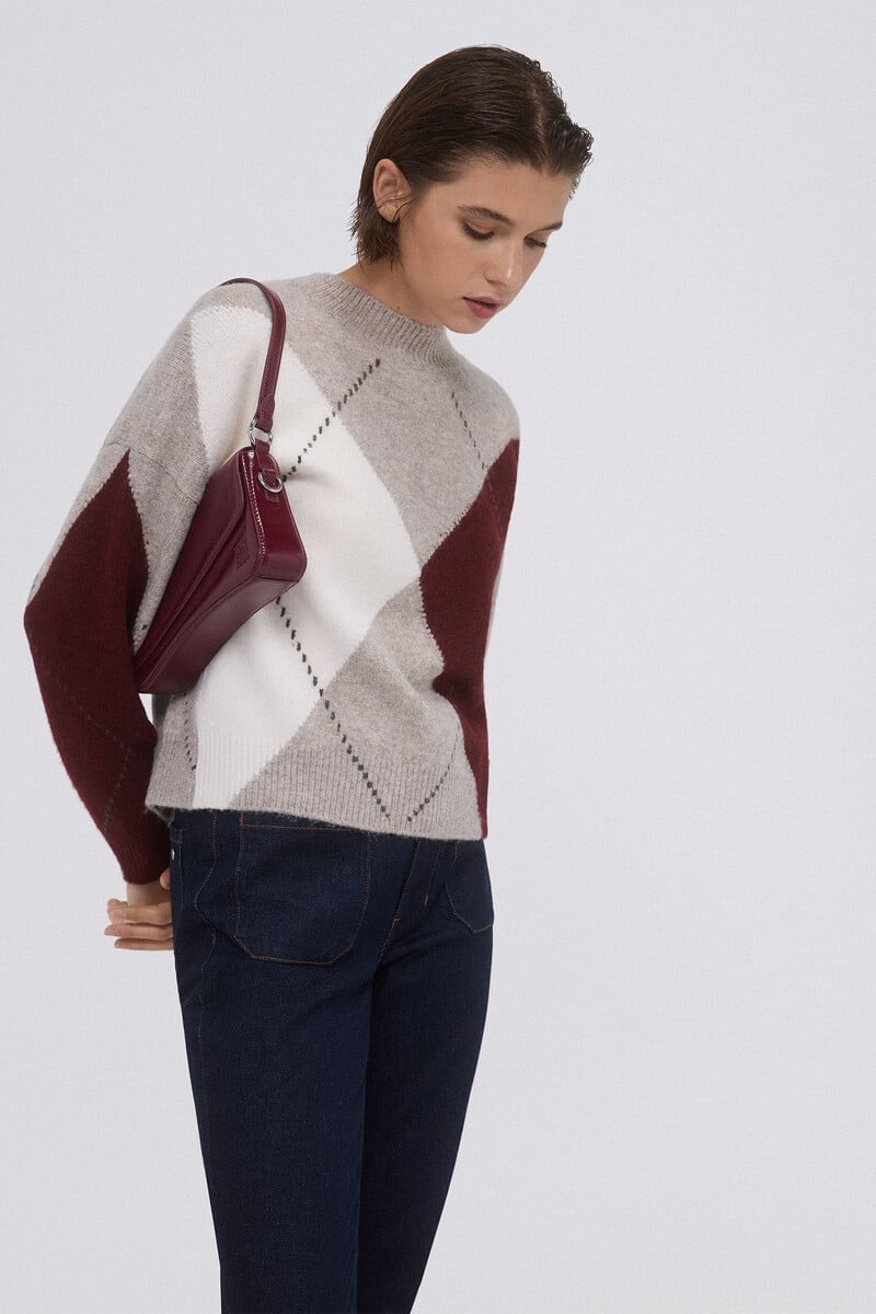 pedro del hierro Jersey jacquard rombos Ventas relámpago