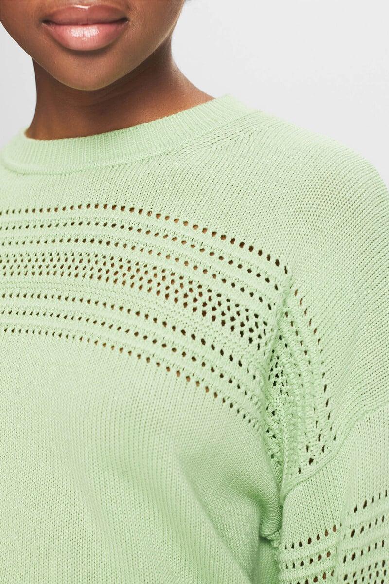 pedro del hierro Jersey relaxed fit calados algodón Descuento