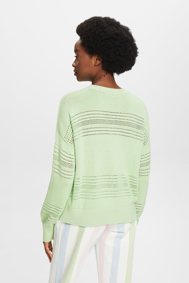 pedro del hierro Jersey relaxed fit calados algodón Descuento