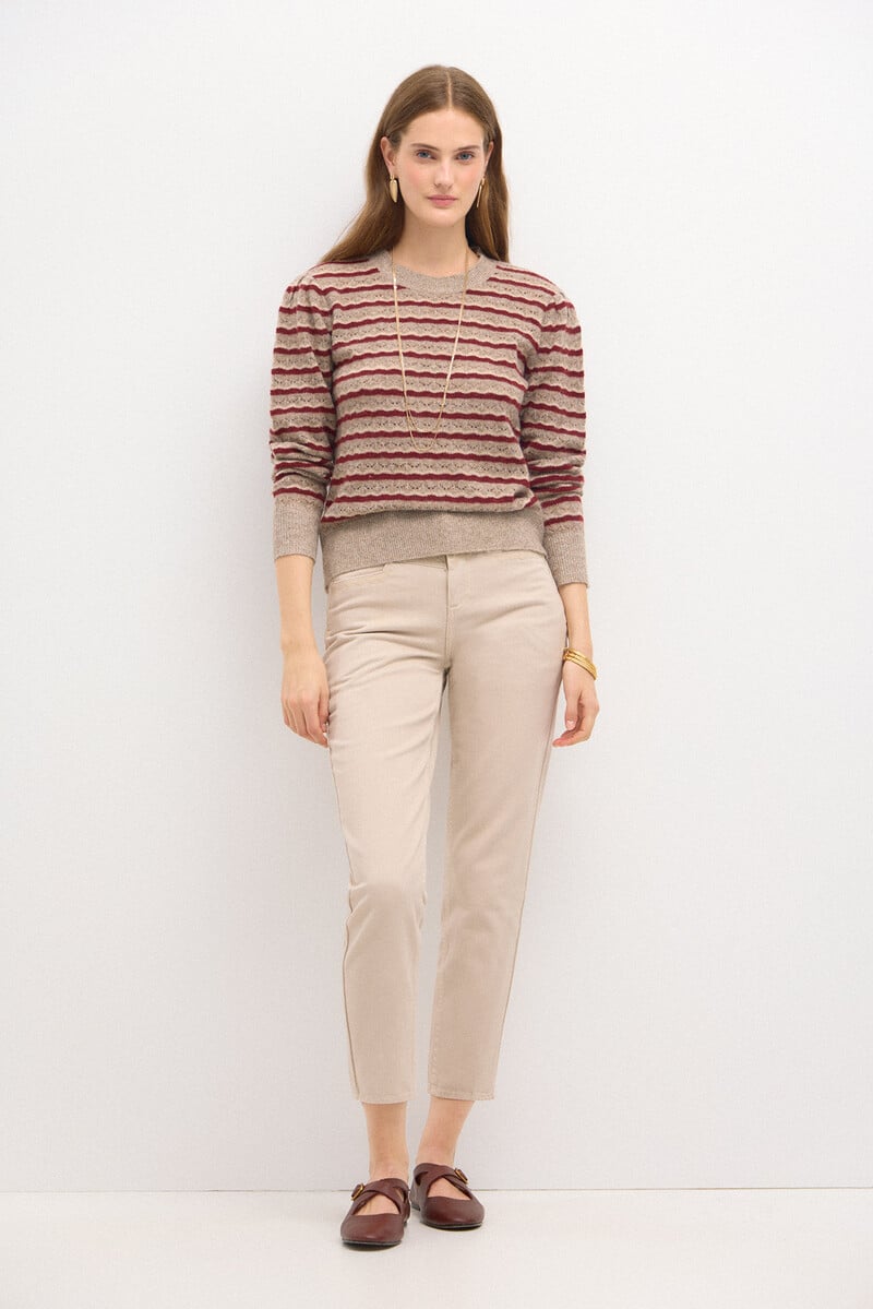 pedro del hierro Telma. Jersey rayas calado Tienda