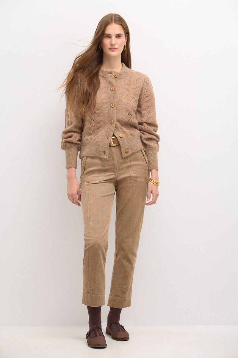 pedro del hierro Tiziana. Chaqueta de punto calados Tienda