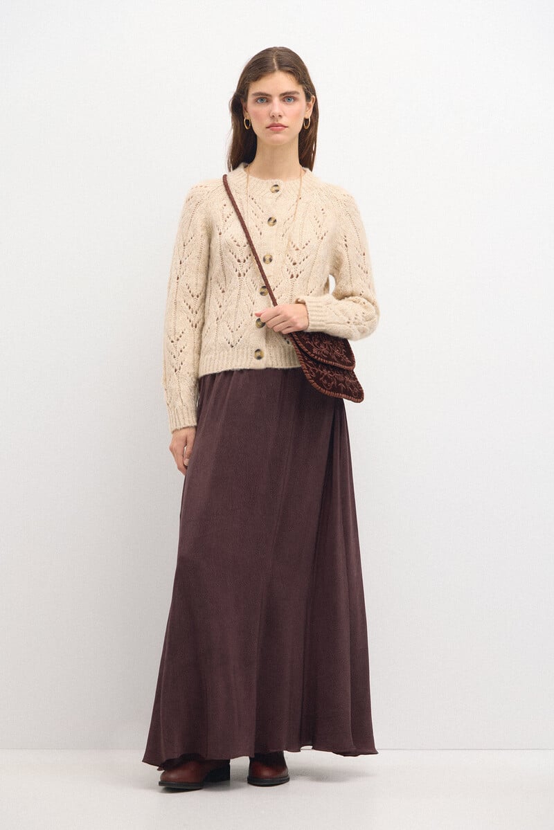 pedro del hierro Tricia. Chaqueta de punto calado Mejor oferta