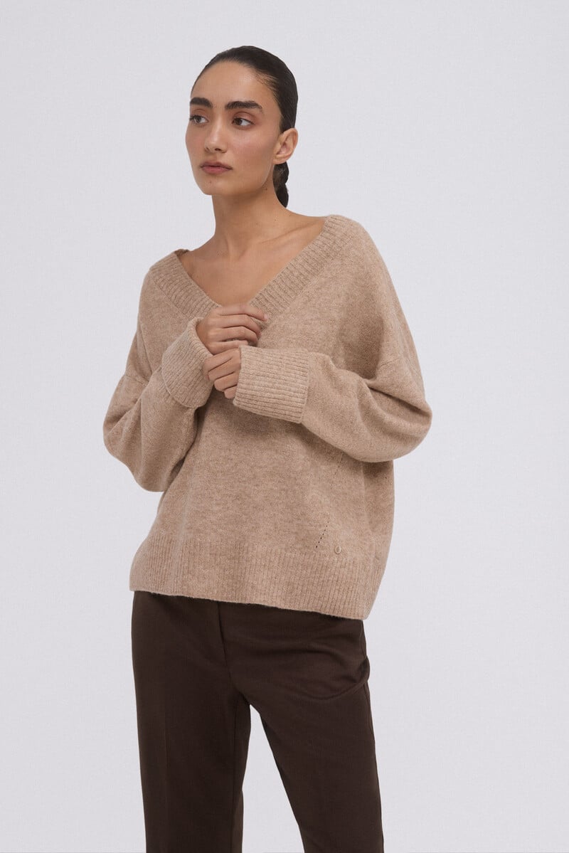 pedro del hierro Jersey cuello pico Rebajas top