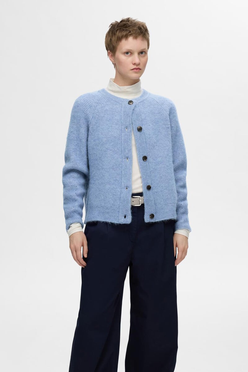 pedro del hierro Cárdigan corto confeccionado con lana y alpaca COMPRAR AHORA