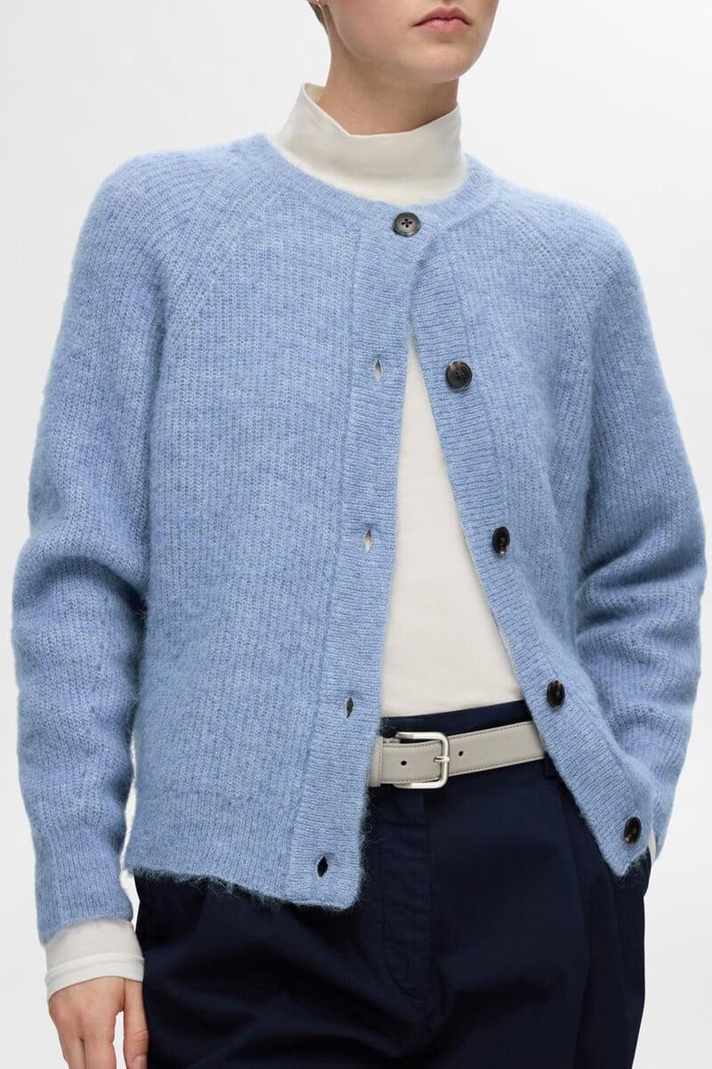 pedro del hierro Cárdigan corto confeccionado con lana y alpaca COMPRAR AHORA