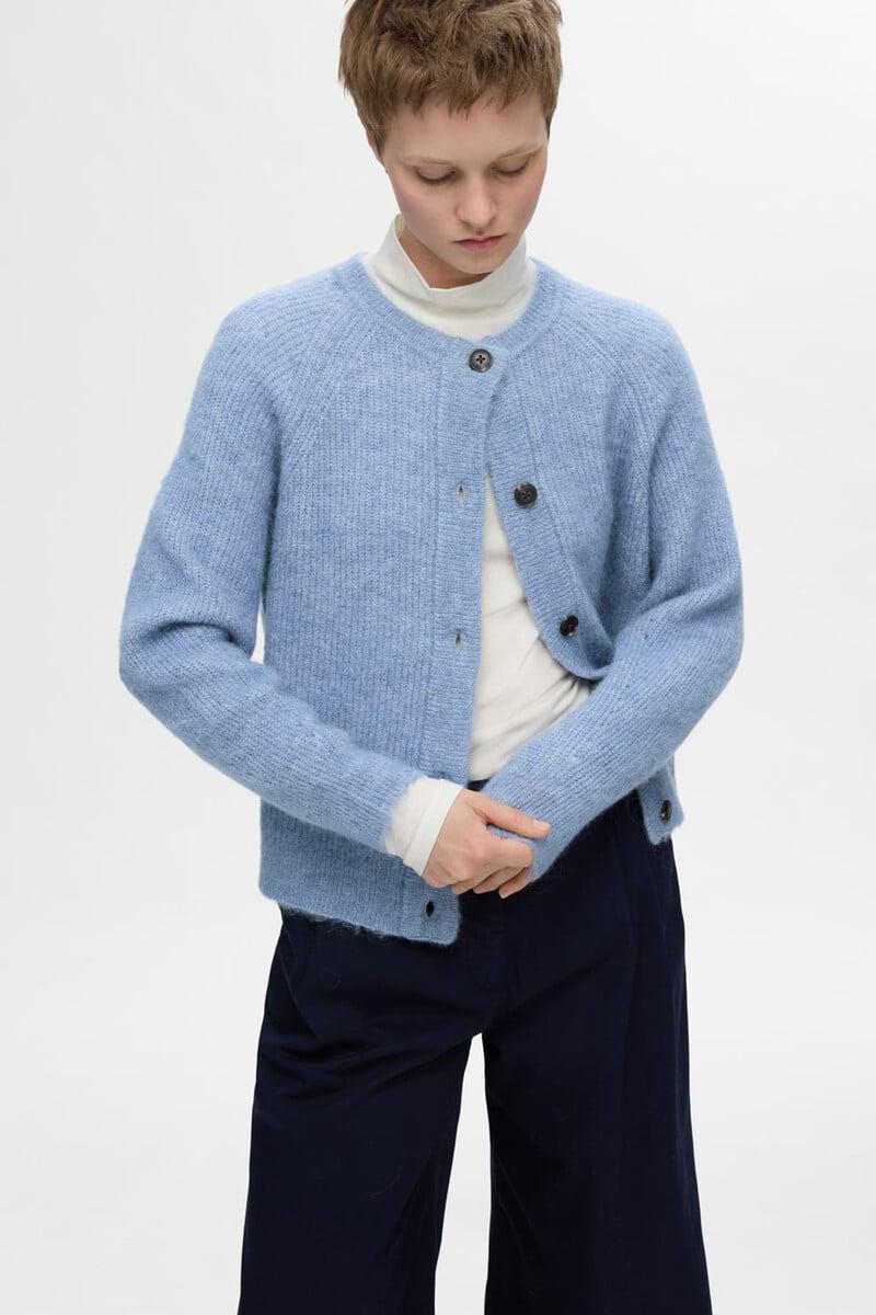 pedro del hierro Cárdigan corto confeccionado con lana y alpaca COMPRAR AHORA
