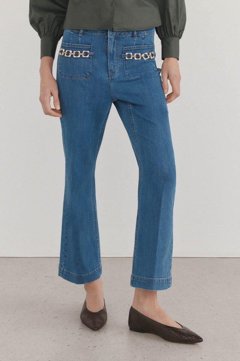 pedro del hierro Jeans flare cropped Solo queda un día