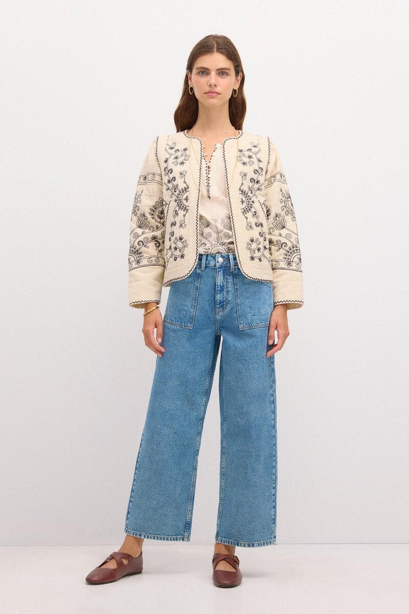 pedro del hierro Olimpia. Jeans rectos con bolsillos Liquidación